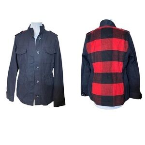 Lucky Brand Military Style Canvas Jacket. Size Small